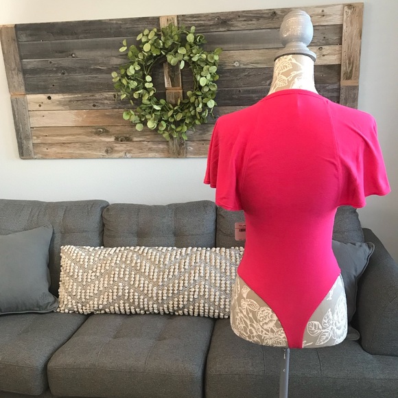 NWT Free People Byron Bodysuit- Red - Picture 5 of 8